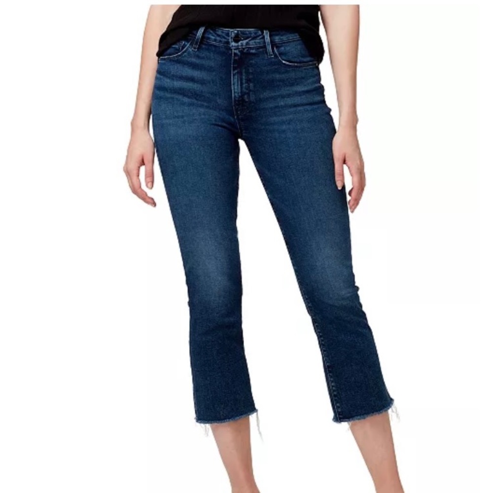 Frayed hem cropped Jeans